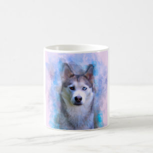 Mug Peinture d'art de couleur d'eau de chien de chien
