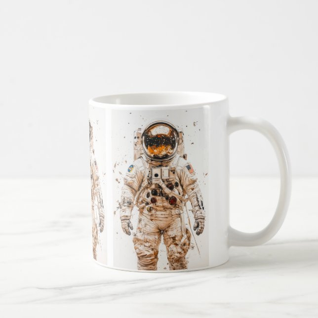 Mug Peinture d'astronaute (Droite)
