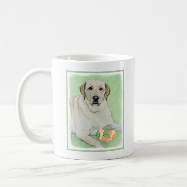 Mug Peinture de balles de tennis et de retrieur du Lab (Gauche)