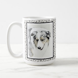 Mug Peinture de berger australien - Art original de ch