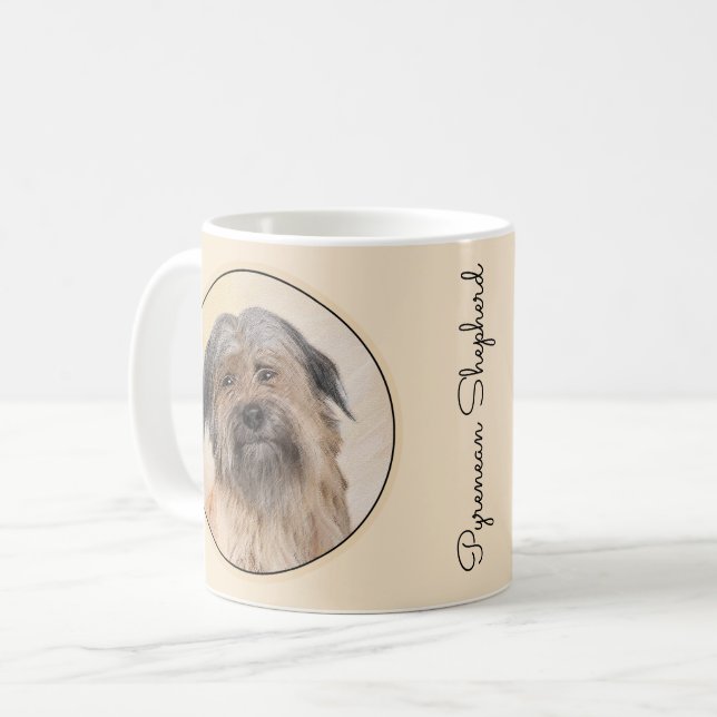 Mug Peinture de berger pyrénéenne - Cute Original Chie (Devant gauche)