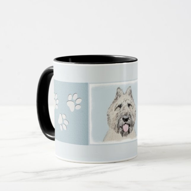 Mug Peinture de Bouvier des Flandres - Art original de (Devant gauche)