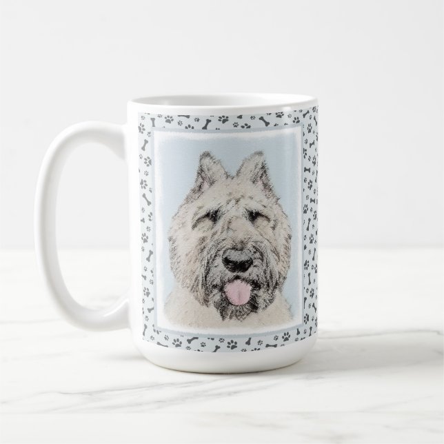 Mug Peinture de Bouvier des Flandres - Art original de (Gauche)