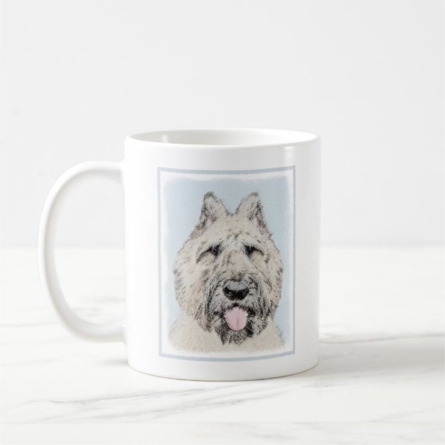 Mug Peinture de Bouvier des Flandres - Art original de (Gauche)