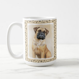 Mug Peinture de Bullmastiff - Art original de chien mi