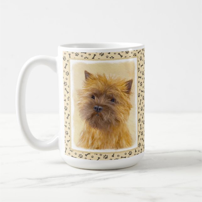 Mug Peinture de Cairn Terrier - Cute Original Chien Ar (Gauche)
