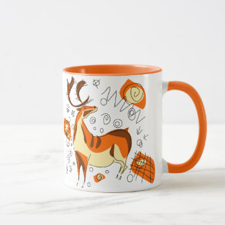 Mug Peinture de caverne avec Entoptics