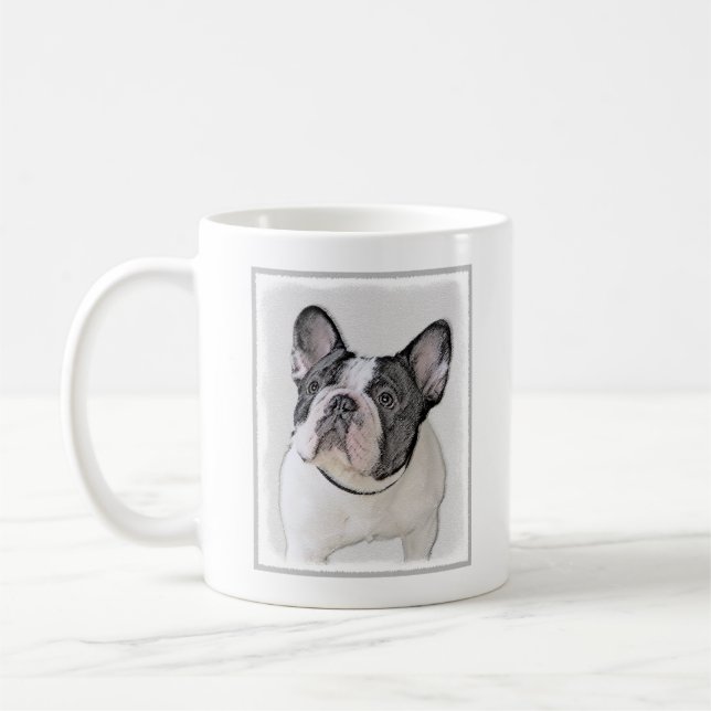 Mug Peinture de Chien à Chien (Brindle Pied) (Gauche)