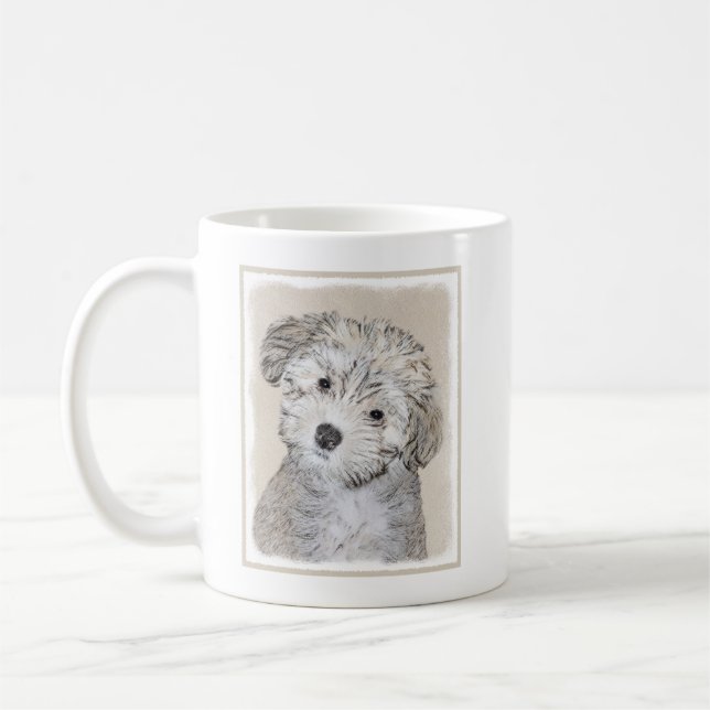 Mug Peinture de Chien Havanais - Cute Original Chien A (Gauche)