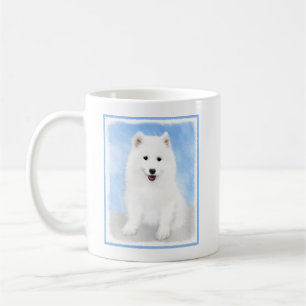 Mug Peinture de chiot Samoyé - Beau art original de c