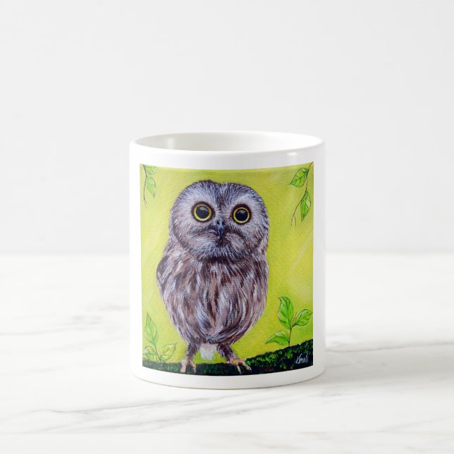 Mug Peinture de chouette (Centre)