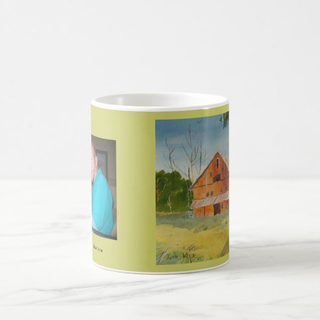 Mug Peinture de grange et de Kevin d'été (Centre)