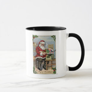 Mug Peinture de GreetingSanta de Noël