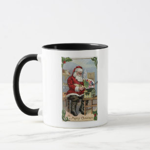 Mug Peinture de GreetingSanta de Noël