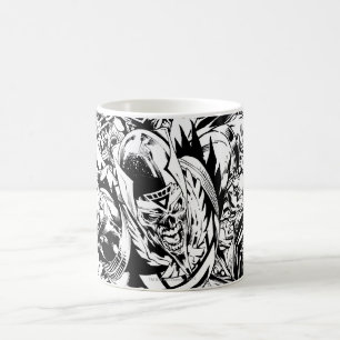 Mug Peinture de groupe de nuit Noir et Blanc