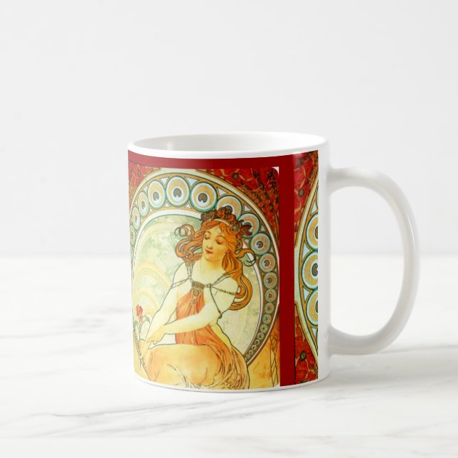 Mug Peinture. De la série Arts de Mucha (Droite)