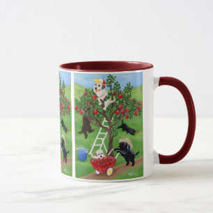 Mug Peinture de Labradors de pommier