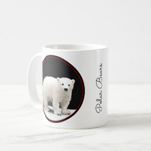 Mug Peinture de l'ours polaire - Art original de la fa