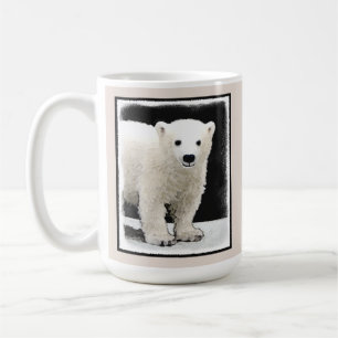 Mug Peinture de l'ours polaire - Art original de la fa