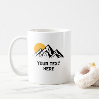 Mug Peinture de montagne Wilderness personnalisée