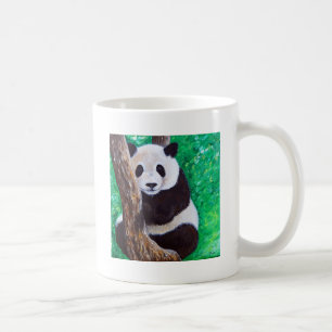 Mug Peinture de panda dans un arbre