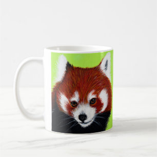 Mug Peinture de panda rouge