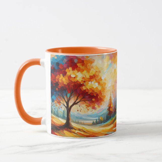 Mug Peinture de paysage avec des couleurs vives (Gauche)