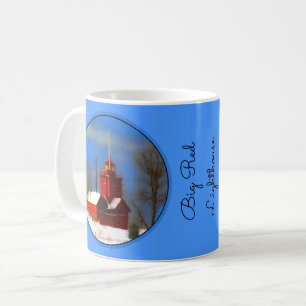 Mug Peinture de phare rouge - Art original