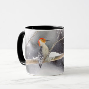 Mug Peinture de pic à ventre rouge Art original