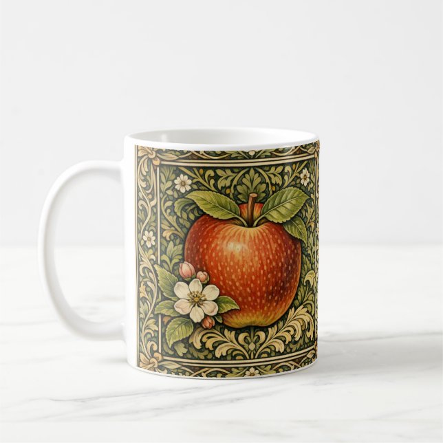 Mug Peinture de pomme vintage  (Gauche)
