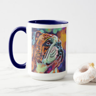 Mug Peinture de portrait de chien personnalisée - Anim