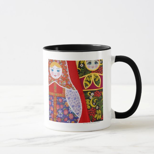 Mug Peinture de poupée de Matryoshka de Russe (Droite)