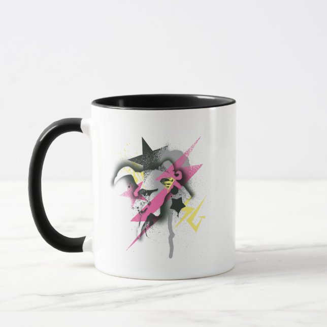 Mug Peinture de pulvérisation Supergirl (Gauche)