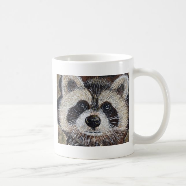 Mug Peinture de Raton Laveur (Droite)