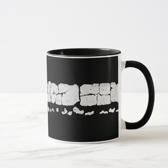 Mug Peinture de route fissurée (Droite)