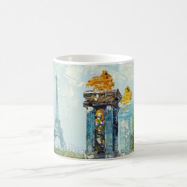 Mug Peinture de scène de Tour Eiffel de Paris (Centre)