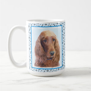 Mug Peinture de Setter irlandaise - Beau art original 