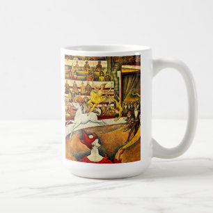 Mug peinture de seurat - le cirque