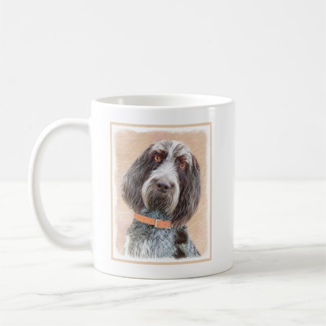 Mug Peinture de Spinone Italiano - Joli Art Original d (Gauche)