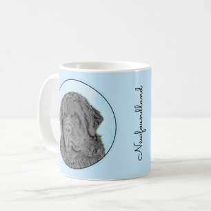 Mug Peinture de Terre-Neuve - Cute Original Chien Art