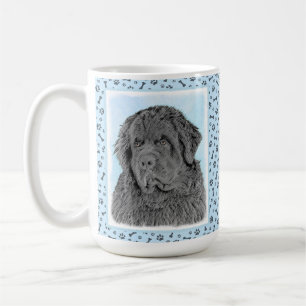 Mug Peinture de Terre-Neuve - Cute Original Dog Art