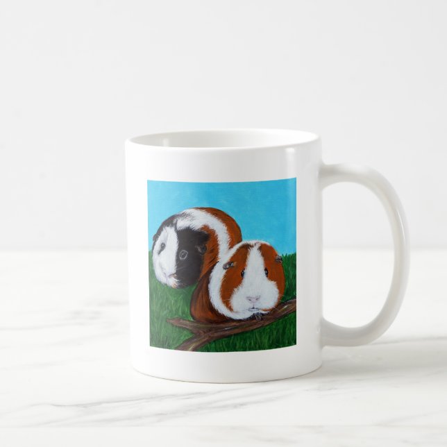 Mug Peinture des cochons de Guinée (Droite)