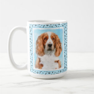 Mug Peinture d'espagnol Welsh Springer - Art original