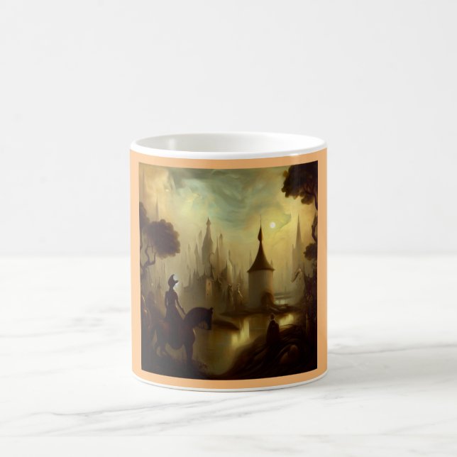Mug Peinture d'Imaginaire 8 - Cheval Rider (Centre)