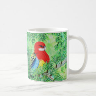 Mug Peinture d'oiseaux Rosella