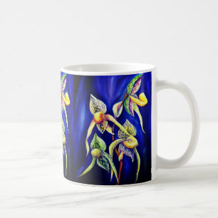 Mug Peinture d'orchidées bleues