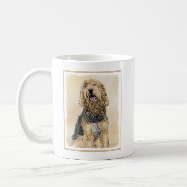 Mug Peinture d'Otterhound - Joli art original de chien (Gauche)