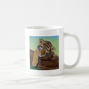 Mug Peinture d'un petit tigre dormant