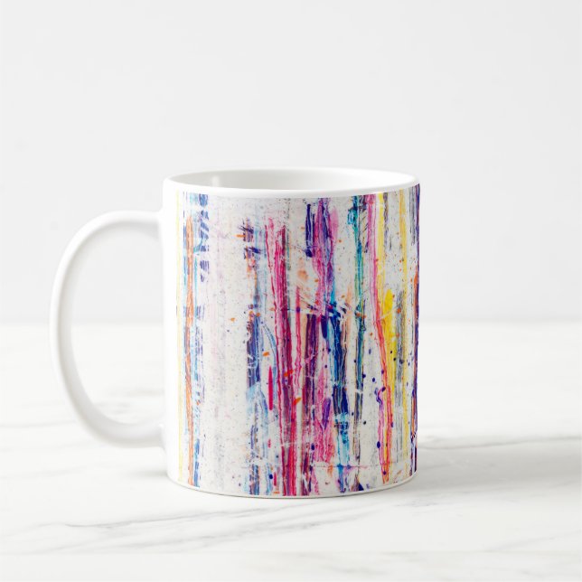 Mug Peinture éclaboussée sur fond blanc, art, fin (Gauche)