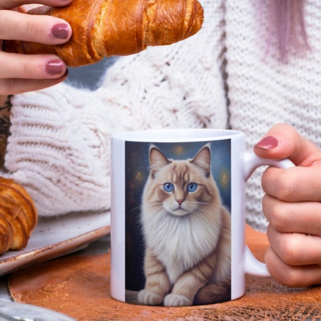 Mug Peinture élégante de chats Ragdoll (Créateur téléchargé)